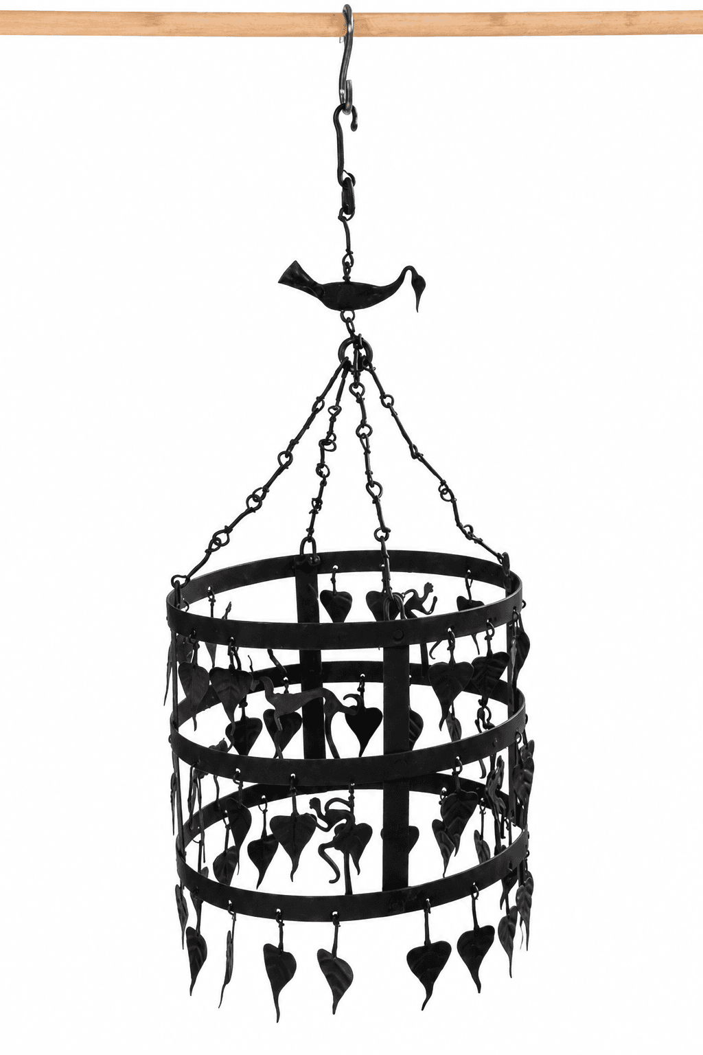 Bastar Iron Craft Hanging Bird Lantern