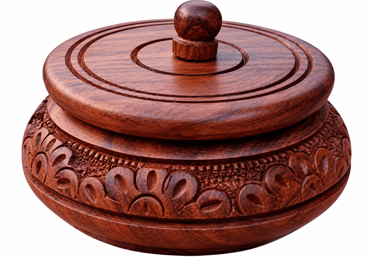 Saharanpur Wood Carving Lidded Box