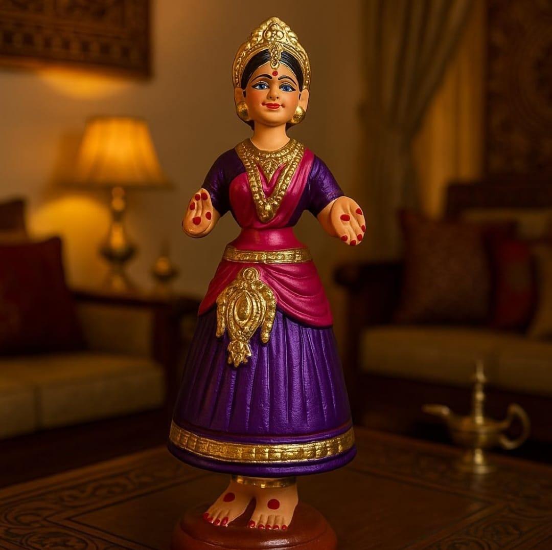 Thanjavur Bommai — Classical Bharatanatyam Dancer Doll