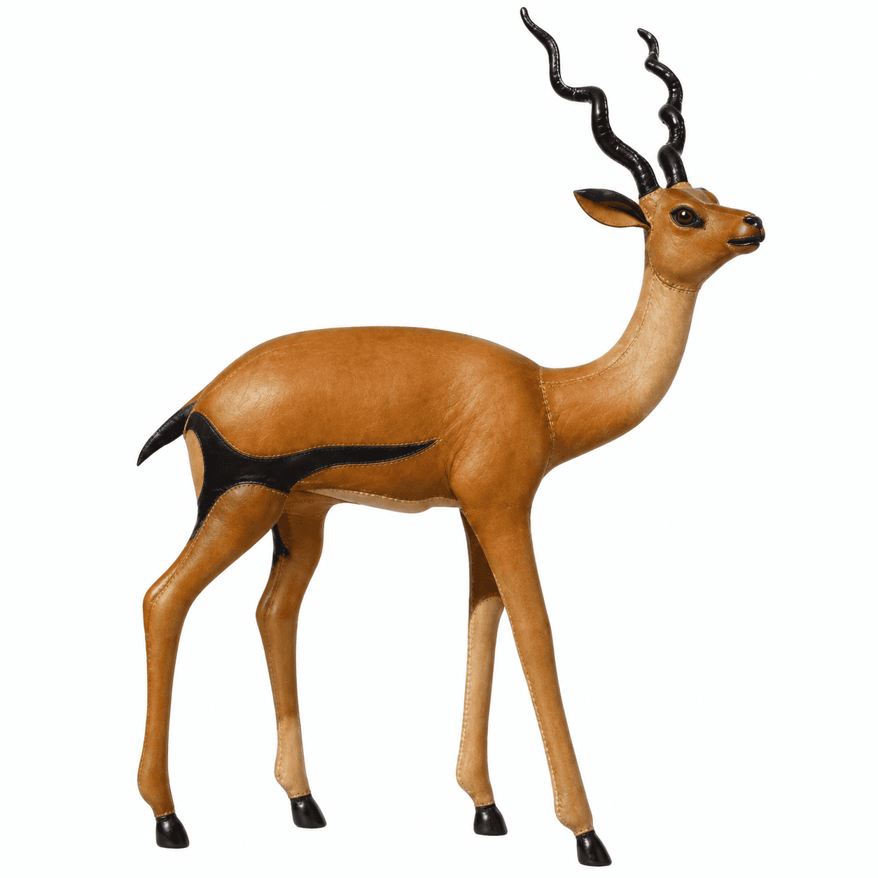 Handcrafted Leather Blackbuck Figure